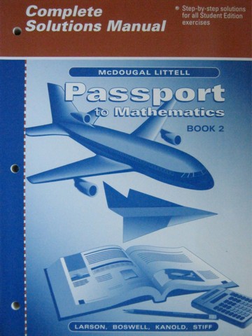 (image for) Passport to Mathematics 2 Complete Solutions Manual (P)