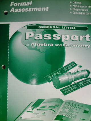(image for) Passport to Algebra & Geometry Formal Assessment (P)