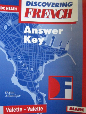 (image for) Discovering French Blanc Answer Keys (P) by Valette & Valette