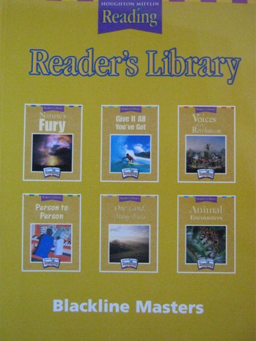 (image for) Reading 5 Reader's Library Blackline Masters (P)