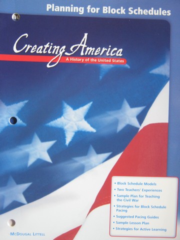 (image for) Creating America Planning for Block Schedules (P)