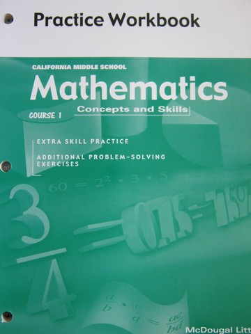 (image for) Mathematics Concepts & Skills Course 1 Practice Workbook (CA)(P)
