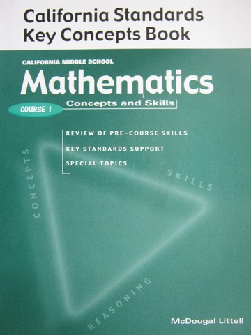 (image for) Mathematics Concpts & Skills Course 1 Key Concepts (CA)(P)