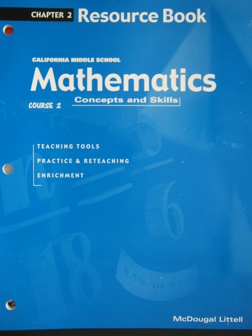 (image for) Mathematics Concepts & Skills Course 2 Chapter 2 (CA)(P)