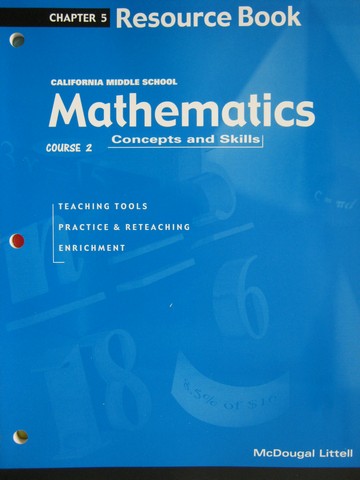 (image for) Mathematics Concepts & Skills Course 2 Chapter 5 (CA)(P)