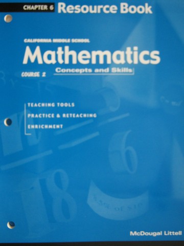 (image for) Mathematics Concepts & Skills Course 2 Chapter 6 (CA)(P)