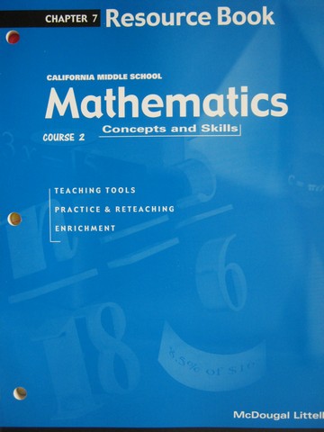 (image for) Mathematics Concepts & Skills Course 2 Chapter 7 (CA)(P)