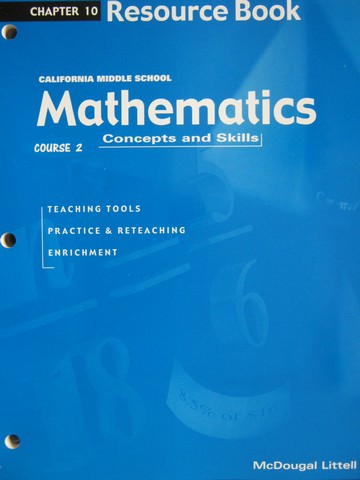 (image for) Mathematics Concepts & Skills Course 2 Chapter 10 (CA)(P)