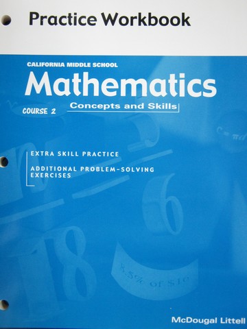 (image for) Mathematics Concepts & Skills Course 2 Practice Workbook (CA)(P)