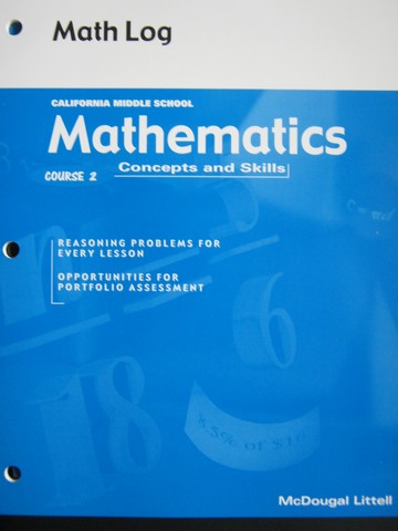 (image for) Mathematics Concepts & Skills Course 2 Math Log (CA)(P)
