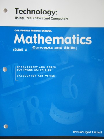 (image for) Mathematics Concepts & Skills Course 2 Technology (CA)(P)