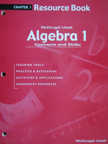 (image for) Algebra 1 Concepts & Skills Chapter 1 Resource Book (P)
