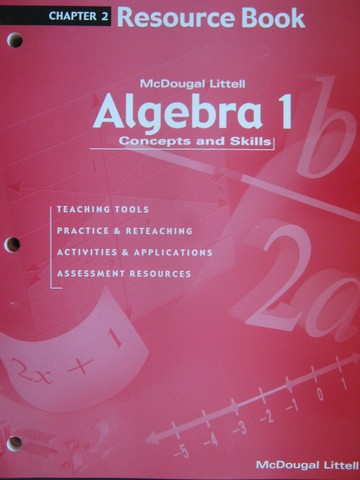 (image for) Algebra 1 Concepts & Skills Chapter 2 Resource Book (P)