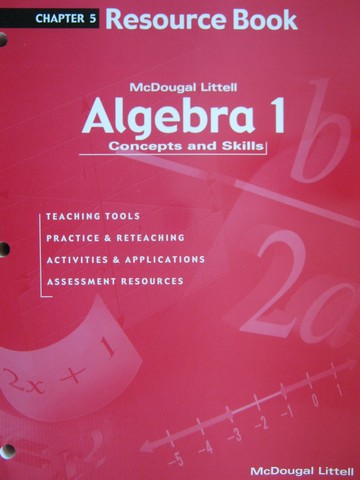 (image for) Algebra 1 Concepts & Skills Chapter 5 Resource Book (P)