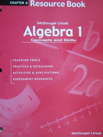 (image for) Algebra 1 Concepts & Skills Chapter 6 Resource Book (P)