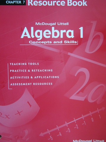 (image for) Algebra 1 Concepts & Skills Chapter 7 Resource Book (P)