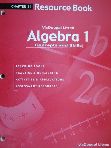 (image for) Algebra 1 Concepts & Skills Chapter 11 Resource Book (P)