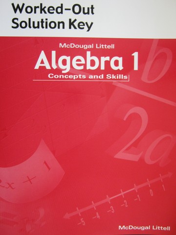 (image for) Algebra 1 Concepts & Skills Worked-Out Solution Key (P)