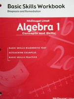 (image for) Algebra 1 Concepts & Skills Basic Skills Workbook (P)
