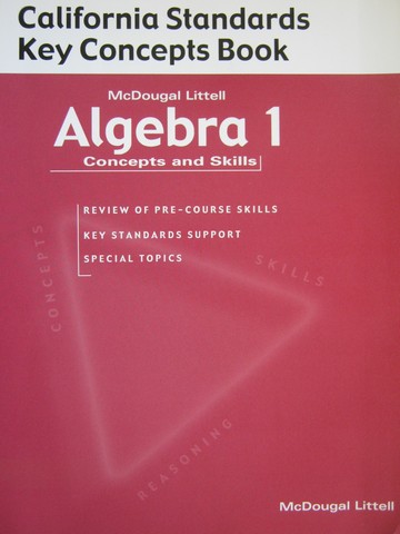 (image for) Algebra 1 Concepts & Skills Key Concepts Book (CA)(P)