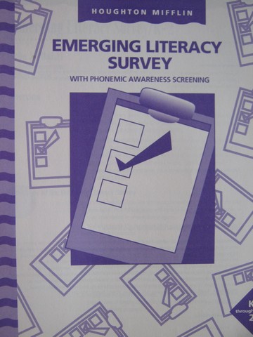 (image for) Reading K-2 Emerging Literacy Survey with Phonemic Awareness (P)