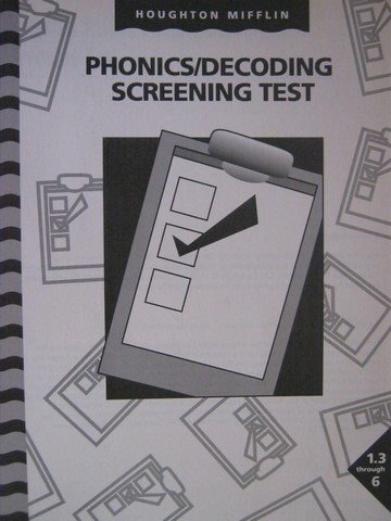 (image for) Phonics Decoding Screening Test 1.3-6 (P)
