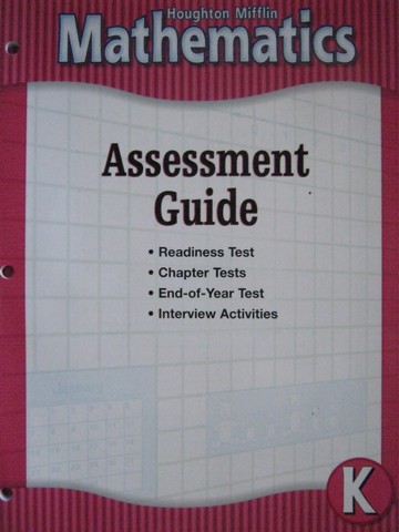 (image for) HM Mathematics K Assessment Guide (P)