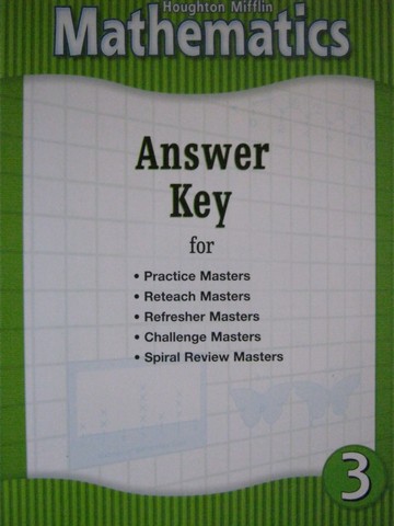 (image for) Mathematics 3 Answer Key (P)