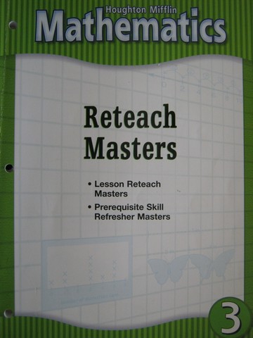 (image for) Mathematics 3 Reteach Masters (P)