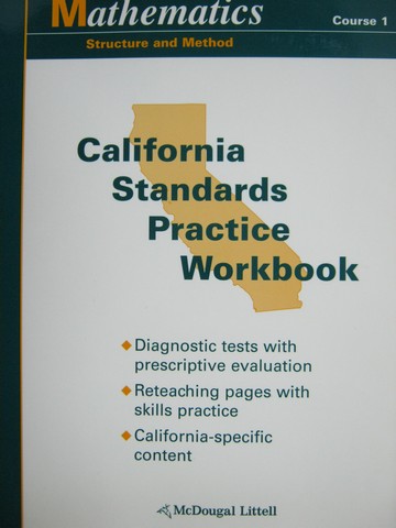 (image for) Mathematics Structure & Method Course 1 Standards (CA)(P)