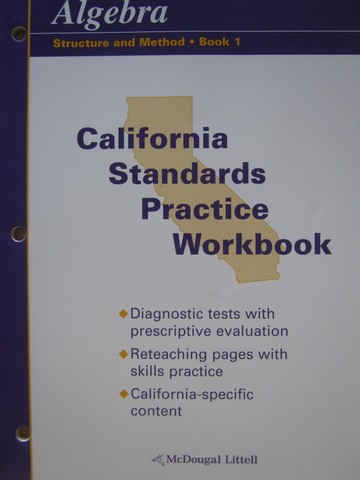 (image for) Algebra Structure & Method Book 1 Standard Practice WB (CA)(P)