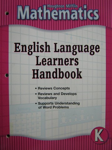 (image for) HM Mathematics K English Language Learners Handbook (P)