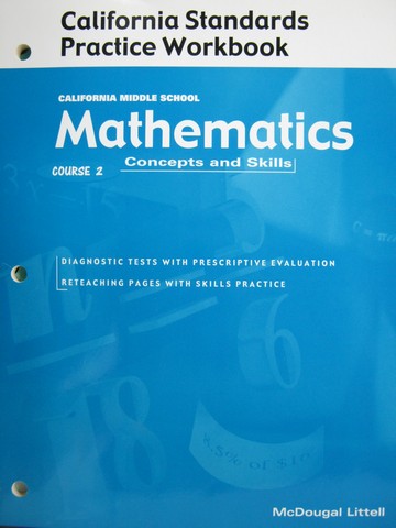 (image for) Mathematics Course 2 Standards Practice Workbook (CA)(P)