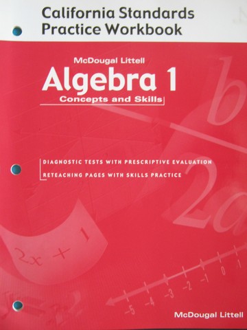 (image for) Algebra 1 California Standards Practice Workbook (CA)(P)