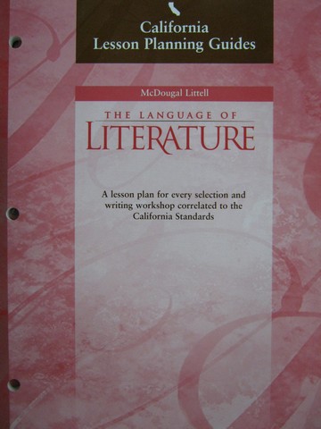 (image for) Language of Literature 7 Lesson Planning Guides (CA)(P)