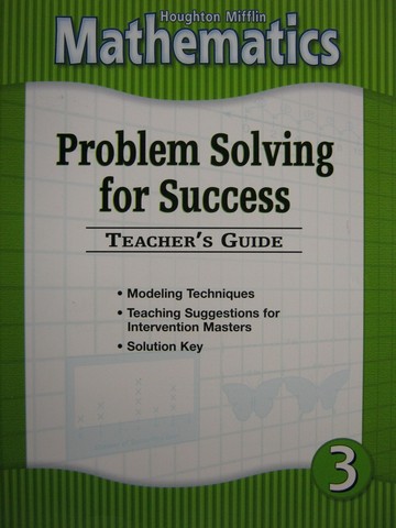 (image for) HM Mathematics 3 Problem Solving for Success TG (TE)(P)
