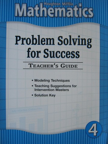 (image for) HM Mathematics 4 Problem Solving for Success TG (TE)(P)