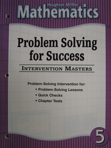 (image for) Mathematics 5 Problem Solving for Success (P)