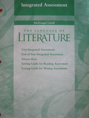(image for) Language of Literature 8 Integrated Assessment (P)