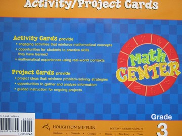(image for) Math Center 3 Activitiy Project Cards (Pk)