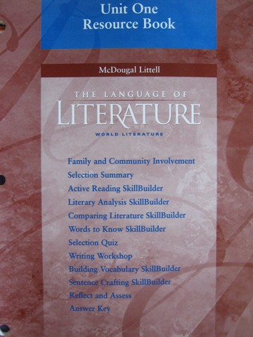 (image for) Language of Literature World Literature Unit 1 Resource Book (P)