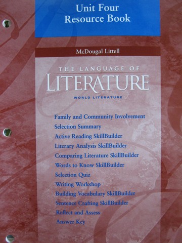 (image for) Language of Literature World Literature Unit 4 Resource Book (P)