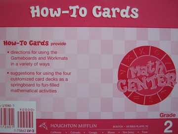 (image for) Math Center 2 How-To Cards (Pk)