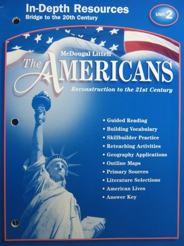 (image for) Americans In-Depth Resources Unit 2 Bridge to the 20th Century (P)