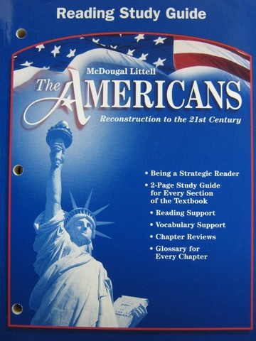 (image for) Americans Reading Study Guide (P) - Click Image to Close