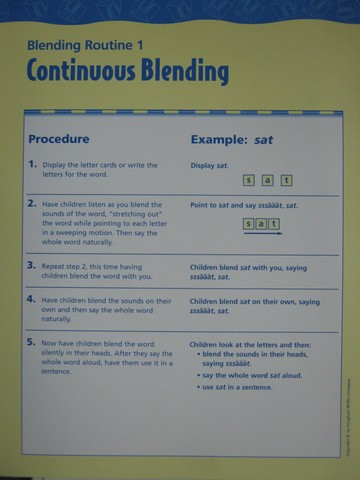 (image for) Reading K Blending Routine Cards (Pk)