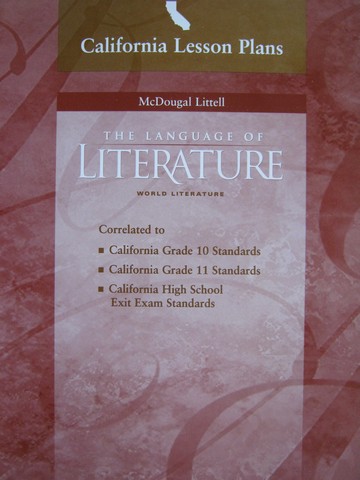 (image for) Language of Literature World Literature Lesson Plans (CA)(P)