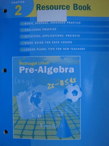 (image for) Pre-Algebra Chapter 2 Resource Book (P) by Larson, Boswell, - Click Image to Close