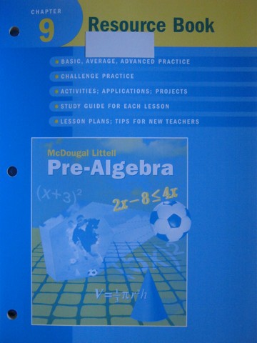 (image for) Pre-Algebra Chapter 9 Resource Book (P) by Larson, Boswell,