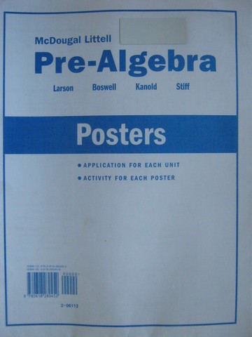 (image for) Pre-Algebra Posters (Pk)